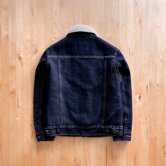 GapKids Sherpa Lined Denim Jean Jacket Boys Medium - Picture 4 of 4